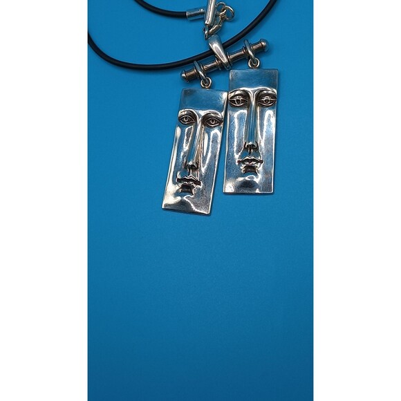 SERGIO BUSTAMANTE Guernica Double Faces Pendants Necklace - Picture 4 of 12